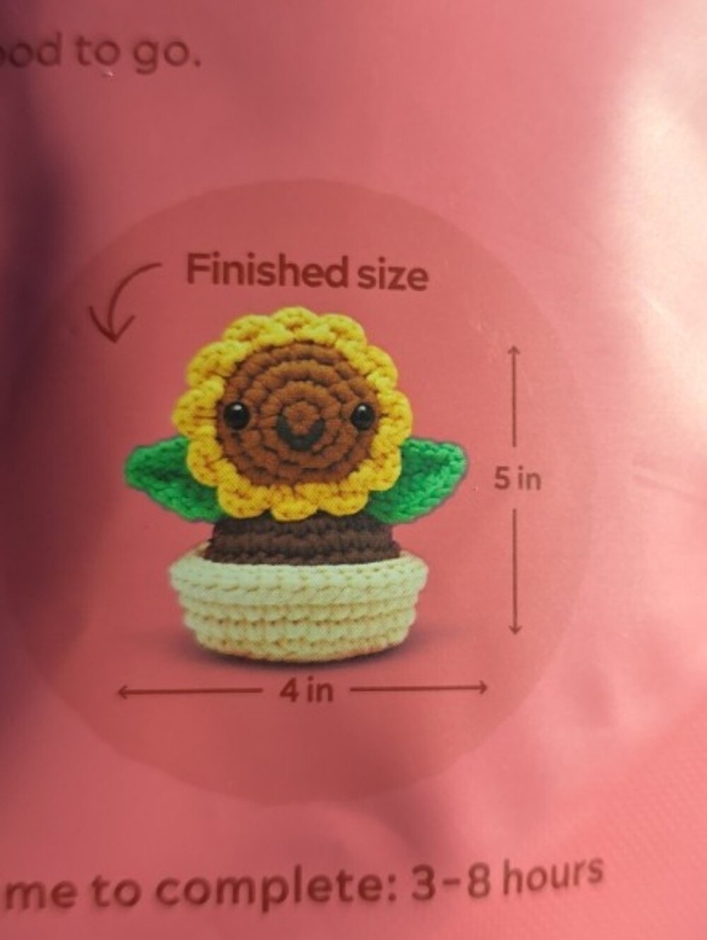 The Woobles ANA the Sunflower Learn To Crochet Kit NEW Crafting For Beginner NEW - Picture 3 of 5